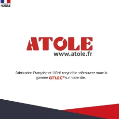 Atole Porte Et Cache Tableau Électrique-Coffret d'habillage 13 modules en acier blanc pour tableaux éléctriques - H 540 x L 340 x P 140 mm - Réf. RCH100