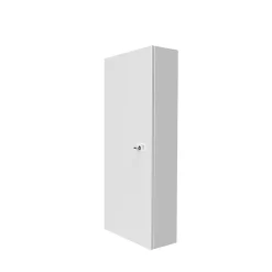 Atole Porte Et Cache Tableau Électrique-Coffret d'habillage 13 modules en acier blanc avec serrure à clef - H 790 x L 340 x P 140 mm - Réf. RCH300GSS