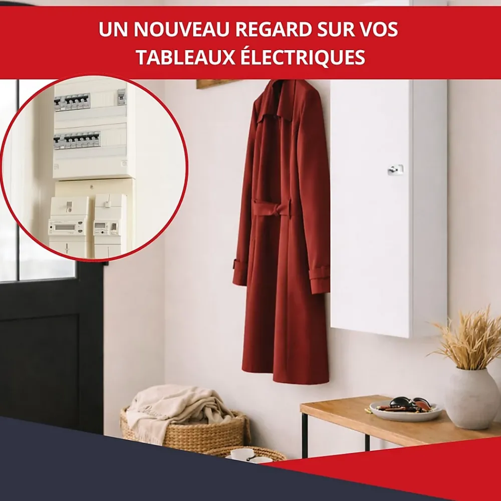 Atole Porte Et Cache Tableau Électrique-Coffret d'habillage 13 modules en acier noir pour tableaux éléctriques - H 1170 x L 340 x P 140 mm - Réf. RCH600NR