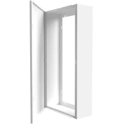 Atole Porte Et Cache Tableau Électrique-Coffret d'habillage 13 modules en acier blanc pour tableaux éléctriques - H 670 x L 340 x P 140 mm - Réf. RCH200