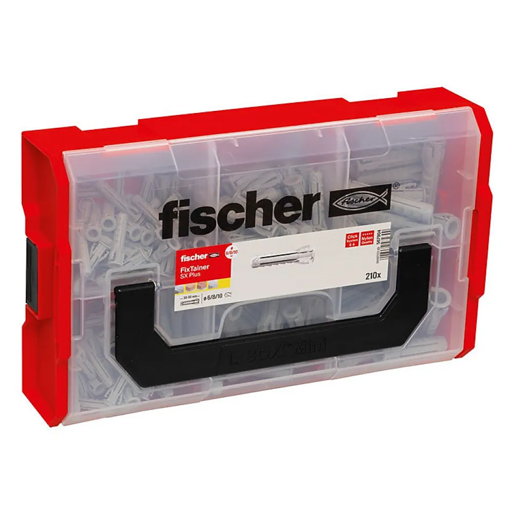 Fischer Kit De Chevilles-Coffret Fixtainer Chevilles Sx Plus 6,8 / 10 567904 Sans Vis