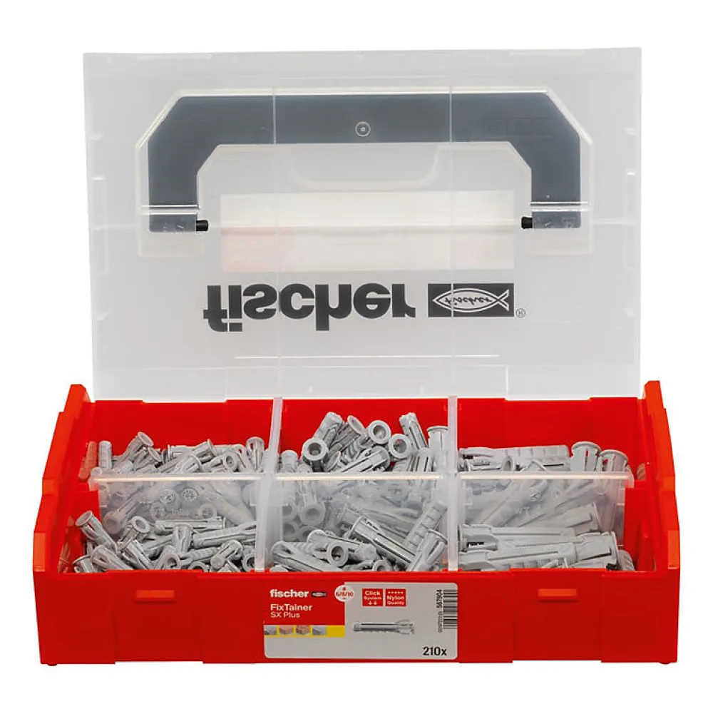 Fischer Kit De Chevilles-Coffret Fixtainer Chevilles Sx Plus 6,8 / 10 567904 Sans Vis
