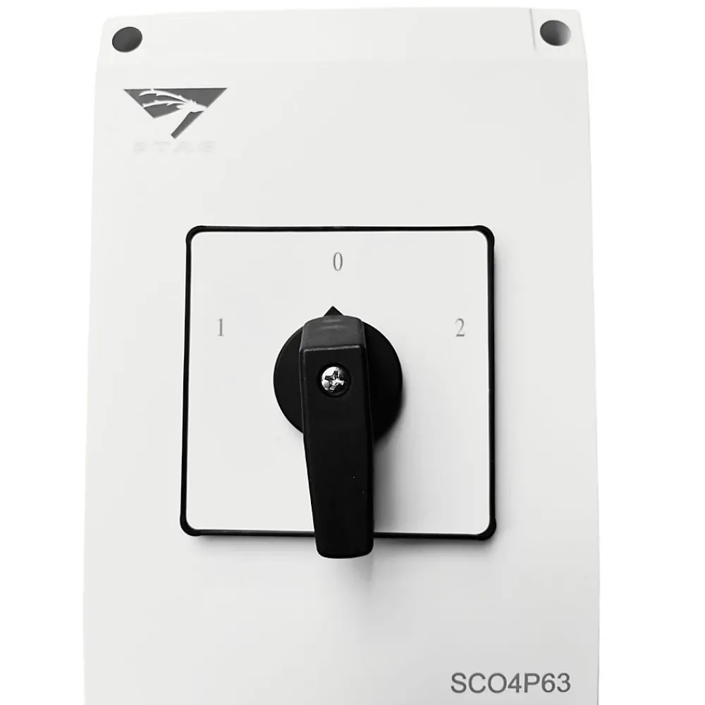 Imo Autre Commande Modulaire-Coffret Inverseur De Source Manuel 63a Monophasé Ou Triphasé Pour Groupe électrogène - Avec Position 0