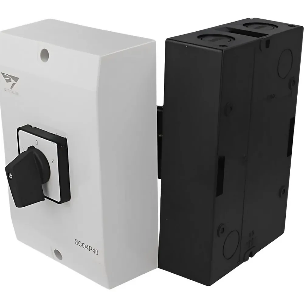 Imo Autre Commande Modulaire-Coffret Inverseur De Source Manuel 40a Monophasé Ou Triphasé Pour Groupe électrogène - Avec Position 0