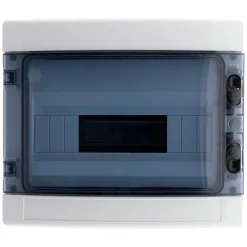 Zenitech Tableau Électrique Pré-Équipé-Coffret IP65 8 modules + accessoires