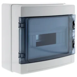 Zenitech Tableau Électrique Pré-Équipé-Coffret IP65 8 modules + accessoires
