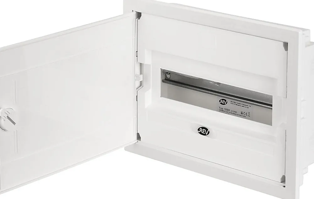 Autres Coffret électrique encastré 12 modules 1 rangée blanc
