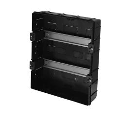 Horoz Electric Tableau Électrique Nu-Coffret électrique encastré 24 modules Tableau électrique nu noir fumé, 286 x 340,5 x 112,5 mm, HOROZ