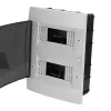Horoz Electric Coffret électrique encastré 16 modules Tableau électrique nu blanc fumé, 215 x 290,5 x 110 mm, HOROZ
