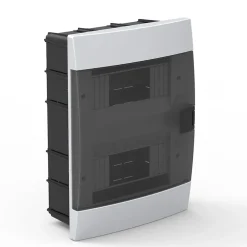 Horoz Electric Coffret électrique encastré 16 modules Tableau électrique nu blanc fumé, 215 x 290,5 x 110 mm, HOROZ
