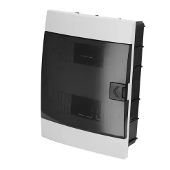 Horoz Electric Coffret électrique encastré 16 modules Tableau électrique nu blanc fumé, 215 x 290,5 x 110 mm, HOROZ