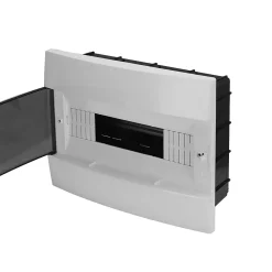Horoz Electric Coffret électrique encastré 12 modules Tableau électrique nu blanc fumé, 285 x 223 x 110 mm, HOROZ
