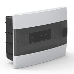 Horoz Electric Coffret électrique encastré 12 modules Tableau électrique nu blanc fumé, 285 x 223 x 110 mm, HOROZ