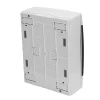 Horoz Electric Tableau Électrique Nu-Coffret électrique en saillie 16 modules Tableau électrique nu blanc fumé, 215 x 290,5 x 110 mm, HOROZ