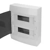 Horoz Electric Coffret électrique en saillie 24 modules Tableau électrique nu blanc fumé, 286 x 340,5 x 112,5 mm, HOROZ