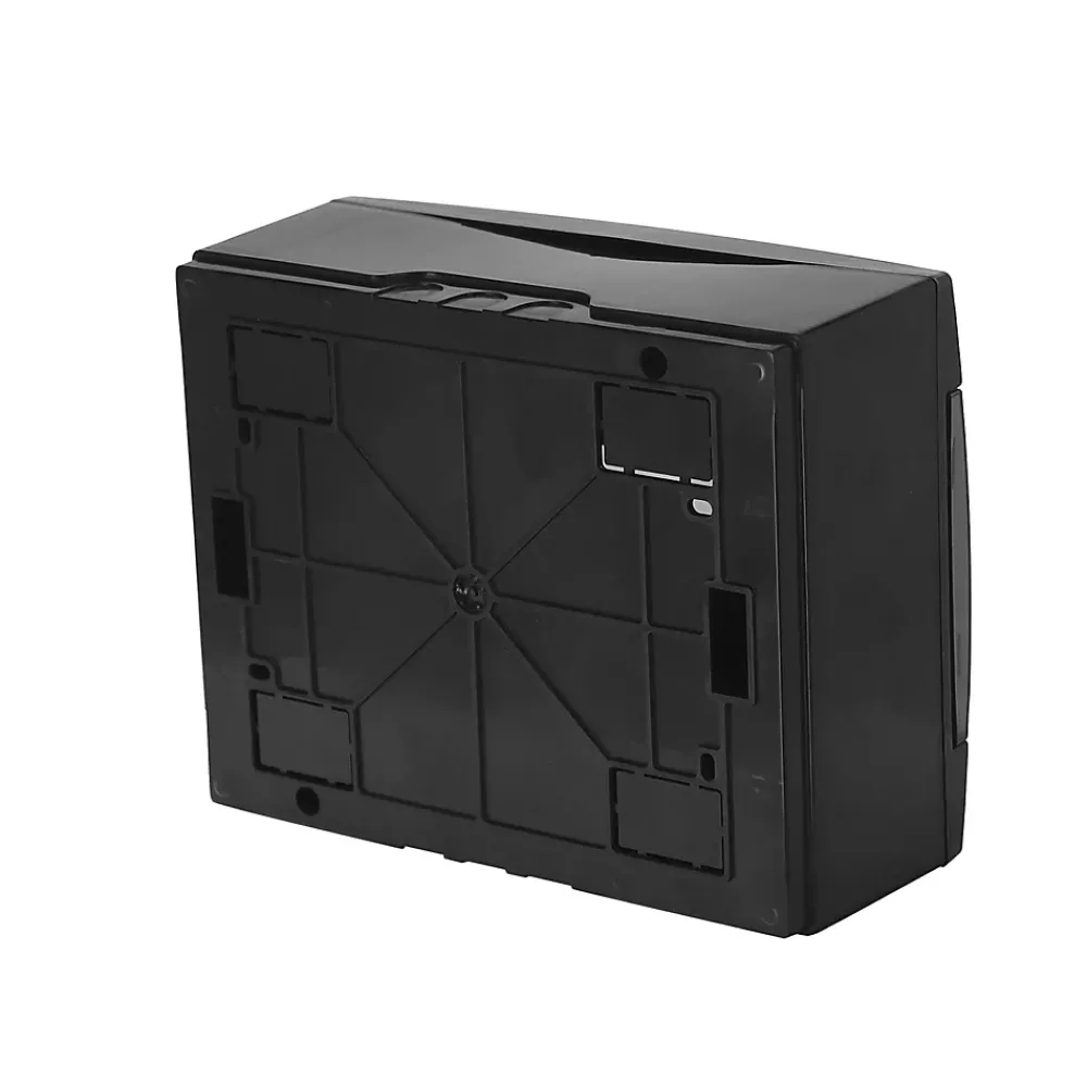 Horoz Electric Tableau Électrique Nu-Coffret électrique en saillie 8 modules Tableau électrique nu noir fumé, 215,5 x 173,5 x 104,5 mm, HOROZ