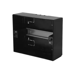 Horoz Electric Tableau Électrique Nu-Coffret électrique en saillie 8 modules Tableau électrique nu noir fumé, 215,5 x 173,5 x 104,5 mm, HOROZ