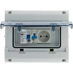 Zenitech Coffret électrique IP65 8 modules + accessoires