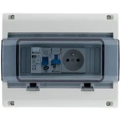 Zenitech Coffret électrique IP65 8 modules + accessoires