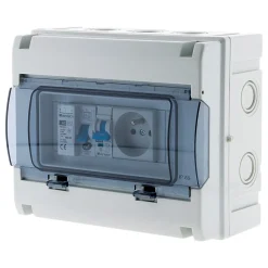 Zenitech Coffret électrique IP65 8 modules + accessoires