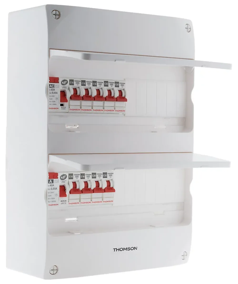 Thomson Coffret électrique 2 rangées 26 modules T3