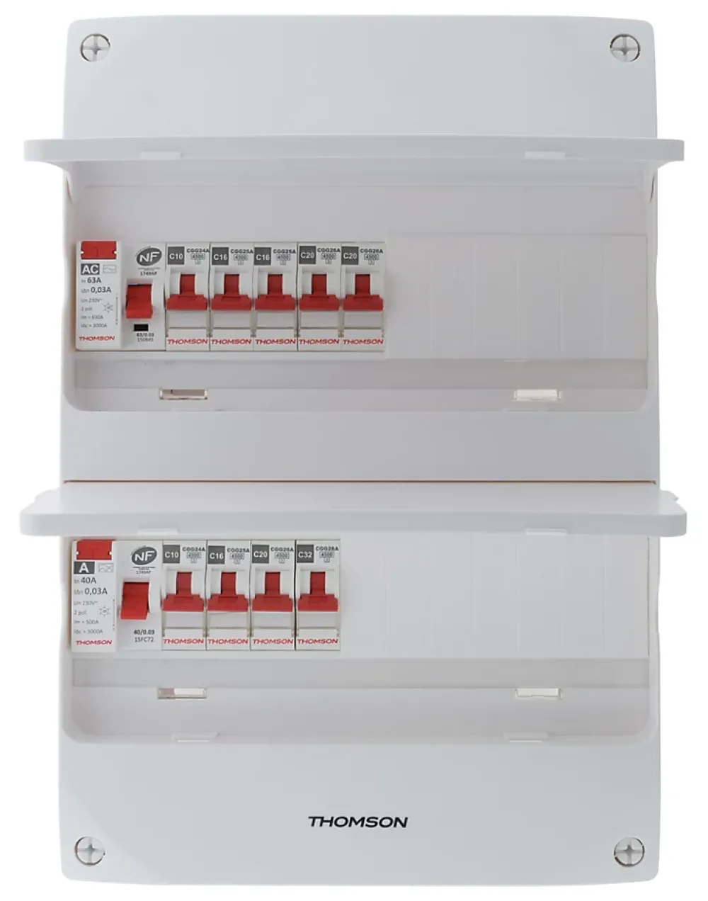 Thomson Coffret électrique 2 rangées 26 modules T3