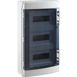Ide Coffret électrique étanche Pour L'extérieur Ip65 - 3 Rangées De 12 Modules - Hxlxp 586x310x148mm Ecology