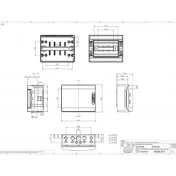 Ide Coffret électrique étanche Pour L'extérieur Ip65 - 12 Modules - Hxlxp 246x310x148mm Ecology