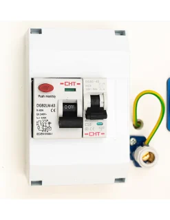 Carré Rouge Tableau Électrique Pré-Équipé-Coffret Mono 12 Kw Avec Bornier Ip2x