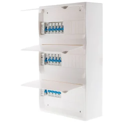 Zenitech Tableau Électrique Pré-Équipé-Coffret T5 39 modules + 13 disj + 3 interrupteurs