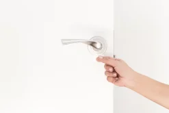 Arrêt De Porte-Coin de porte lock Rei transparent ⌀8,2x H.1,5 cm