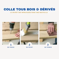 Cyanolit Colle à bois 125g collage renforcé