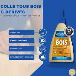 Cyanolit Colle à bois 290g collage renforcé