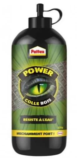 Pattex Colle à bois Power blanc résiste à l'eau 225g