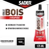 Sader Colle-Colle à bois à prise rapide transparente après séchage tube de 125 ml
