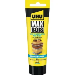UHU Colle-Colle à bois transparente , tube 85g