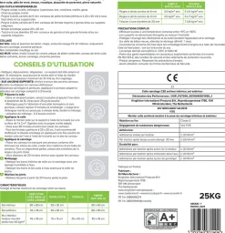 Volden Colle carrelage sol int/ext et mur intérieur blanc C2E 25kg