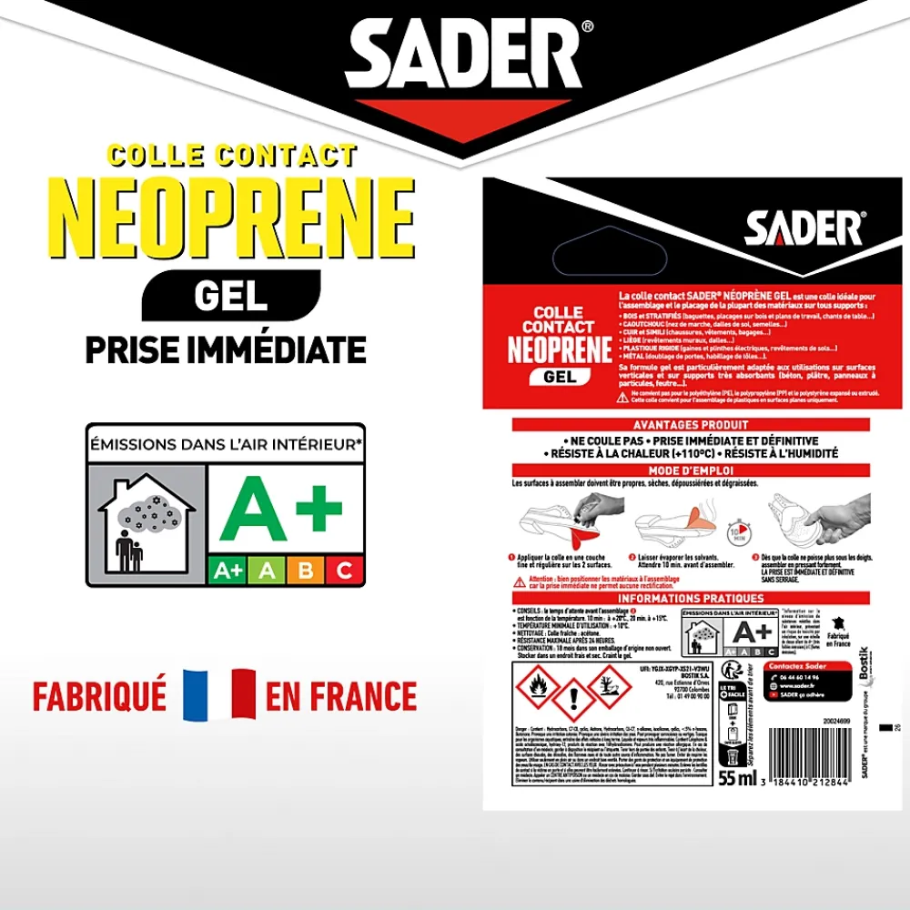 Sader Colle-Colle contact néoprène gel 55 ml