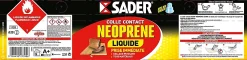 Sader Colle Contact Néoprène Liquide 2,5 L