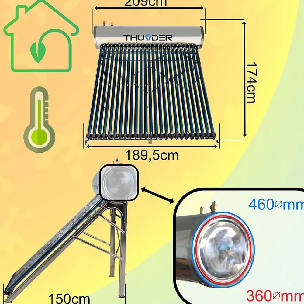 Thunder Collecteur pressurisé avec réservoir 250L 1 pièce.