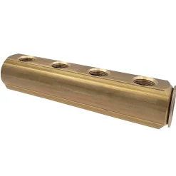 Monmobilierdesign Nourrice Plomberie-2 collecteurs barreau 4 sorties femelles + fixations