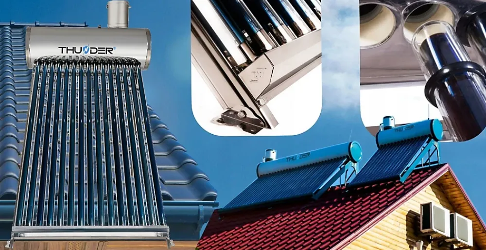 Thunder Collecteur solaire non pressurisé avec réservoir 150L 1 pièce.