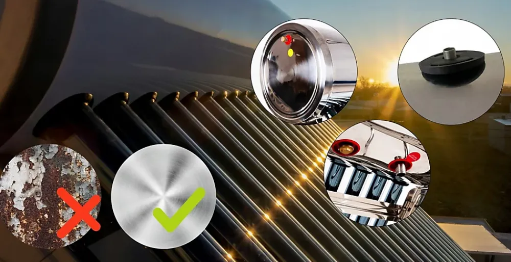 Thunder Collecteur solaire non pressurisé avec réservoir 150L 1 pièce.