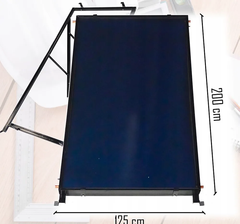 Thunder Collecteur solaire plat 2,5m 1 pièce.