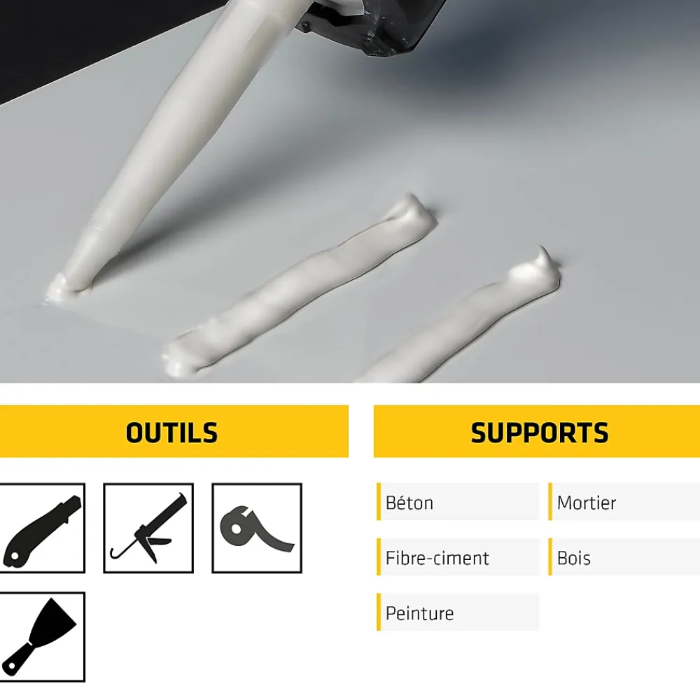 Sika Colle d'agencement rapide bond 240 410gr blanc
