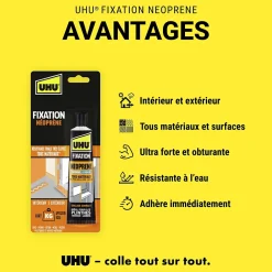 UHU Colle-Colle de fixation néoprène beige tube 125g