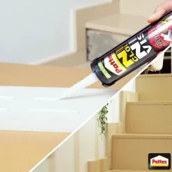 Pattex Colle-Colle de fixation Ni clou ni vis tous matériaux blanc 460g