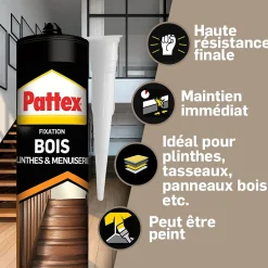 Pattex Colle de fixation plinthe 380g