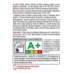 Sader Colle de fixation Fixer Sans Percer Aménagement intérieur 55ml