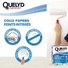 Quelyd Colle Papier Peint-Colle en poudre - adaptée pour tout papiers peints intissés - surface de couverture 32 m² - 30621359